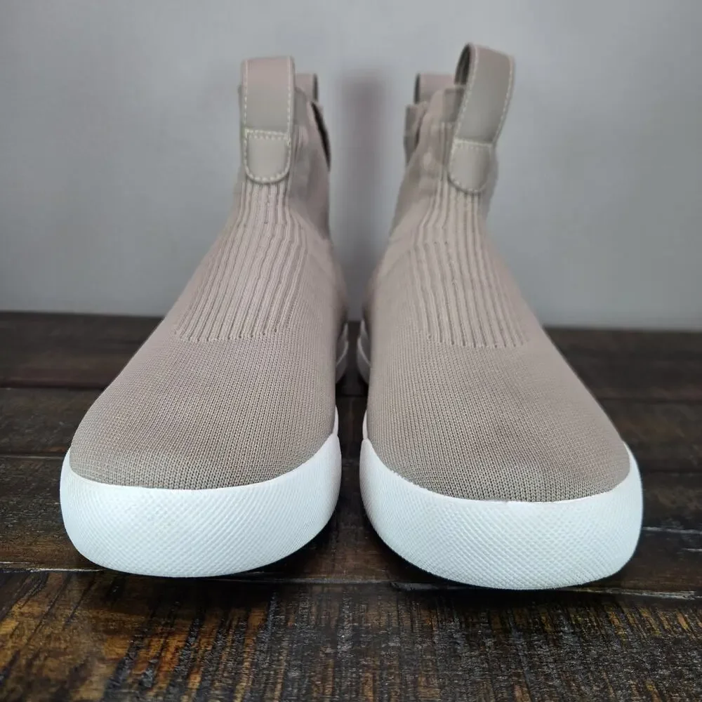 Vessi Weekend Chelsea Mens Size 7 Waterproof Shoes Shiitake Brown White